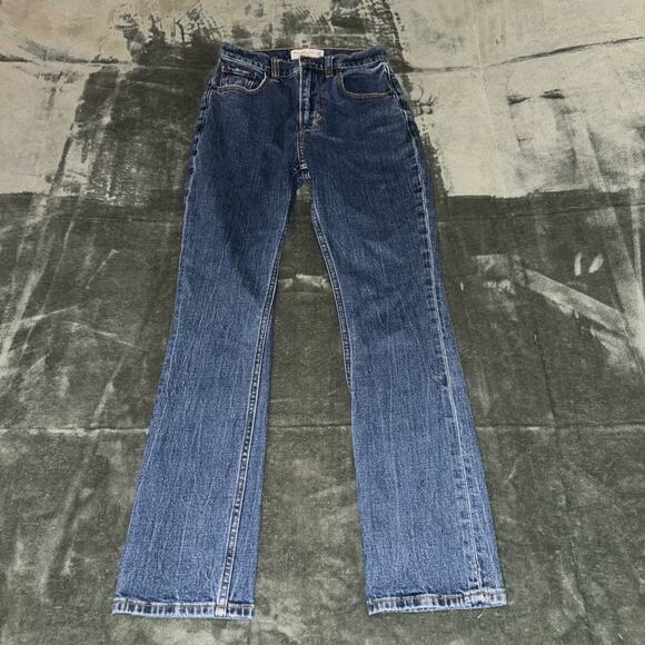 Abercrombie & Fitch The Slim Straight Ultra High Rise Jeans Women 24/00 XS Blue - Picture 1 of 8